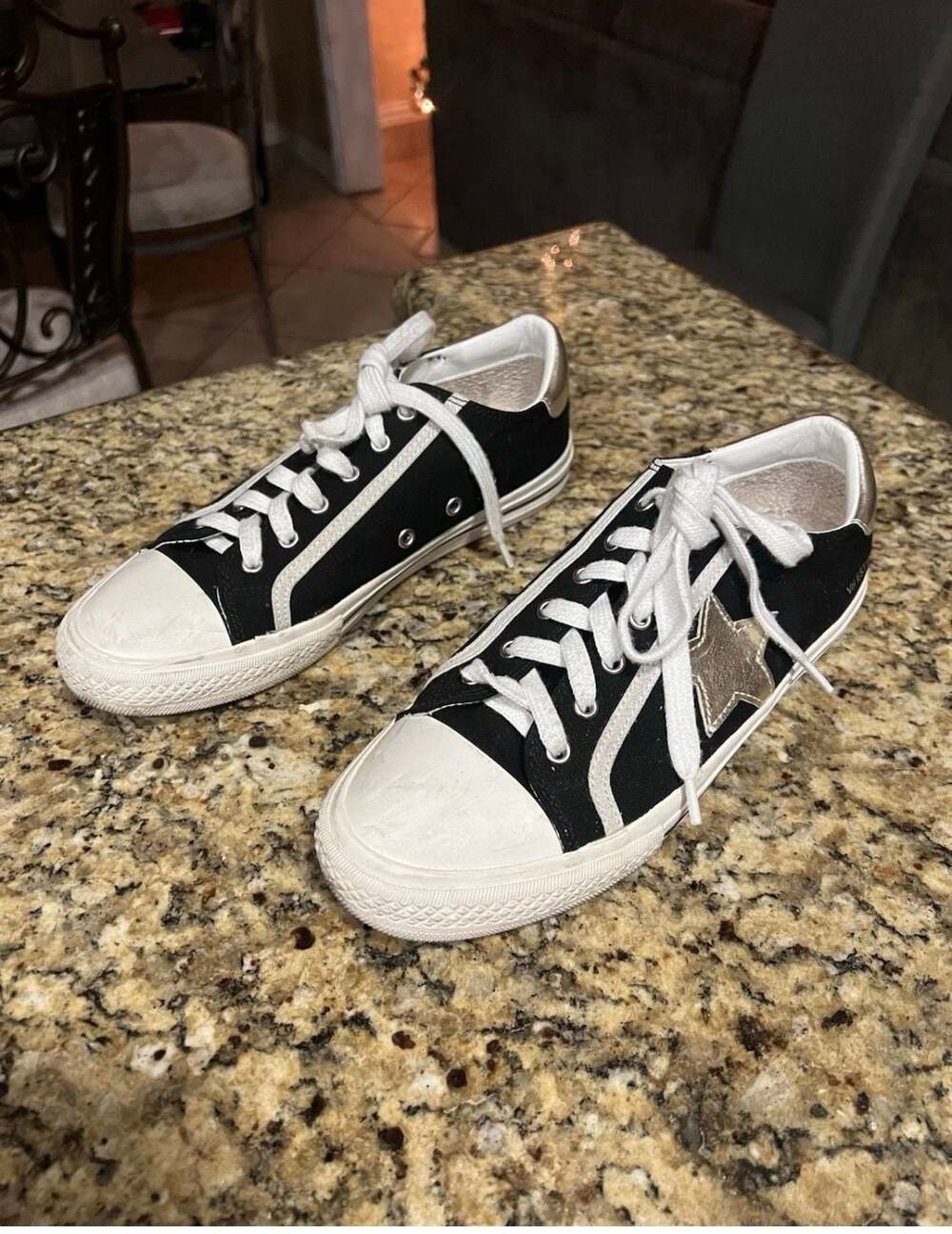 Vintage Havana Alive Metallic Star Canvas Retro Sneakers